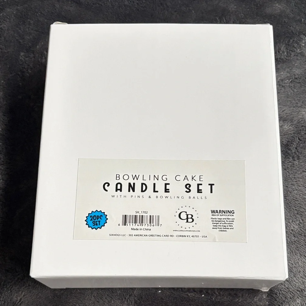 Bowling Birthday Party Candles Set